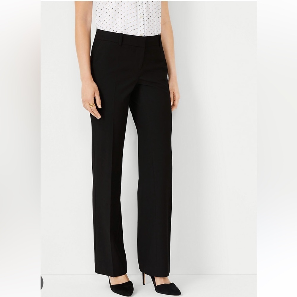 Petite Black Slacks Trousers by Calvin Klein